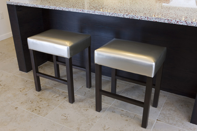 silver dining stoolks