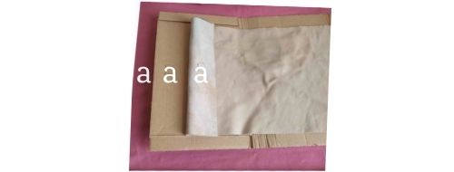 lining, cardboard and cover fabric