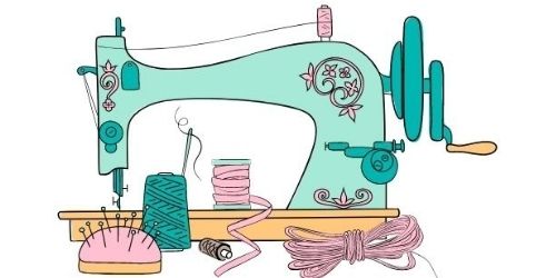 sewing machine and tools