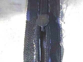 back of zipper open