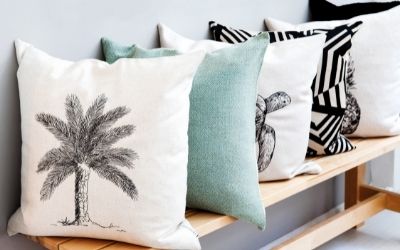 five scatter cushions