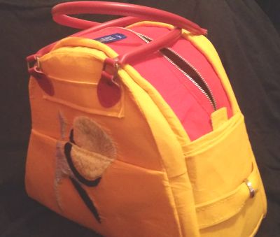 Yellow and Red Bag Front View